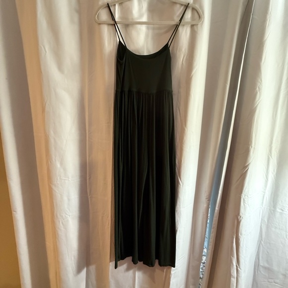 Aritzia Dark Green Flowy Jumpsuit Winfred Free - Picture 4 of 4
